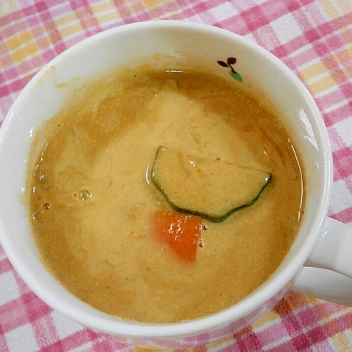 ズッキーニのカレー豆乳スープ